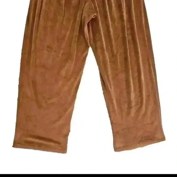 Skims Womens Plus Size Velour Wide Leg Straight Leg Pant in Sienna 4XL - Picture 6 of 14